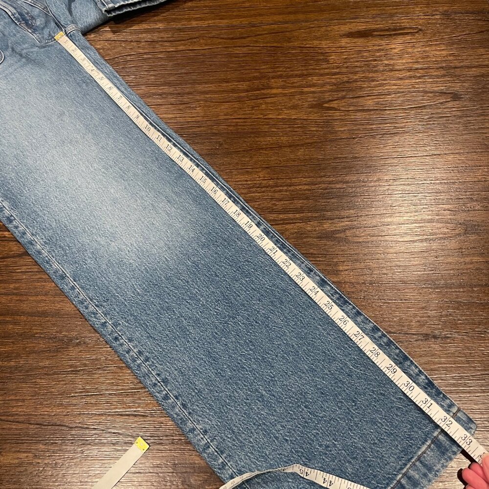 NWT Madewell Tall Emmett Wide Leg Jean Sz 26T Lakecourt Wash 33" Full Length - Picture 10 of 14